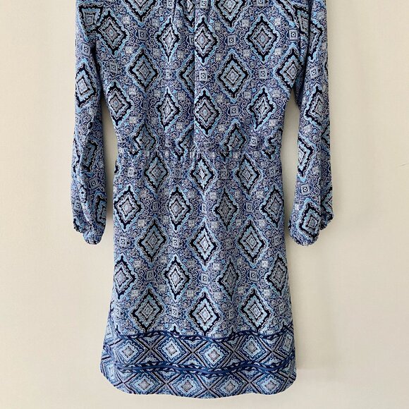 GAP Blue Patterned Dress - Size S - Picture 4 of 4